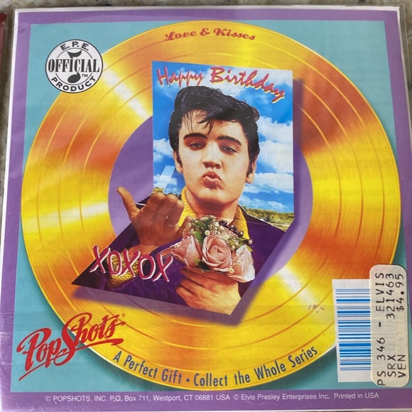 Elvis 2001 Mini Calendar-Pop Shots 3-D Pop Up Greeting Card-Vintage Collectibles - Picture 6 of 13